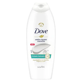 JABON LIQ. DOVE CUIDADO DELICADO BOT. 700ml.   (8)