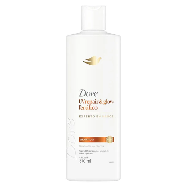 SHAMPOO DOVE UV REPAIR GLOW+FERULICO 370ml. (12)  