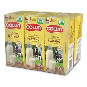 LECHE COLUN PLATANO 200cc.x 6   (4) (P 147)       
