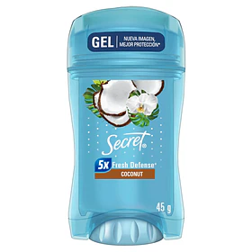 DESODORANTE SECRET GEL COCONUT 45g.  (12)         