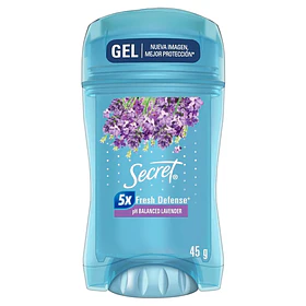 DESODORANTE SECRET GEL PH BAL. LAVENDER 45g.  (12)