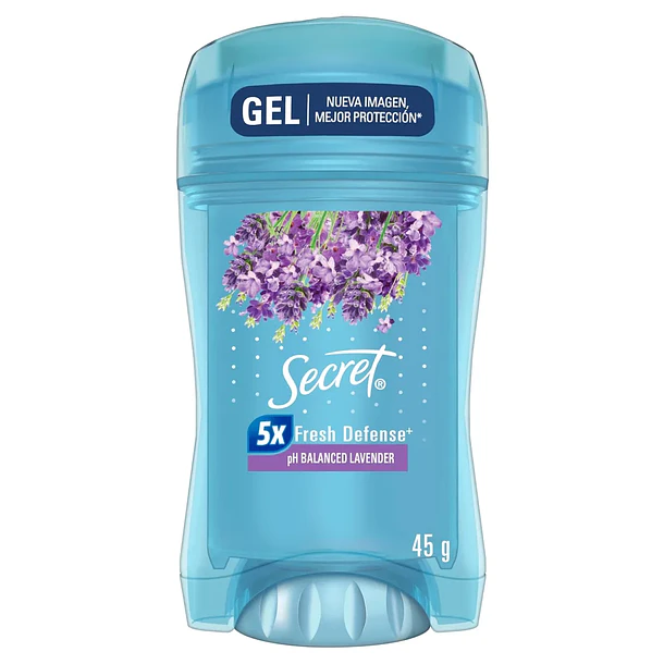 DESODORANTE SECRET GEL PH BAL. LAVENDER 45g.  (12)