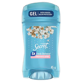 DESODORANTE SECRET GEL POW. PROT. COTTON 45g. (12)