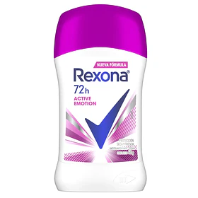 DES. REXONA BARRA ACTIVE EMOTION MUJER 45g.  (12) 