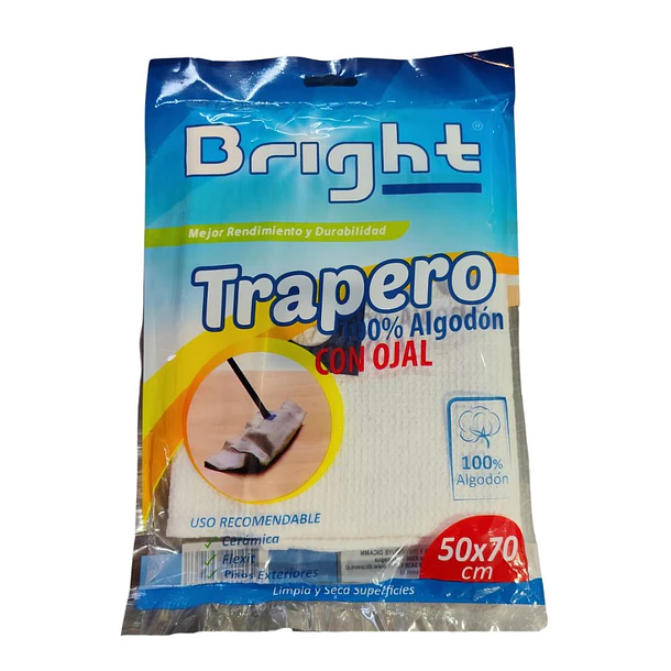 TRAPERO ALGODON BRIGHT 50x70cm      (120)         