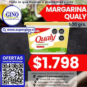 MARGARINA QUALY CON SAL 500grs     (12)