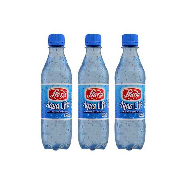 AQUA LIFE FRUNA C/GAS 500cc.x 12u.                
