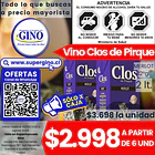 VINO CLOS DE PIRQUE MERLOT 2lts.12ª G.L(DP X 6)    1