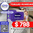 TOALLAS HUMEDAS BABYSEC PREM x 45un. (10) (P 120)  1