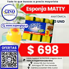 ESPONJA ANATOMICA MATTY x 3un. (240)               1