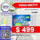 VELAS MATTY ECONOMICA x 4un. (CJx110)   (P.50) 1
