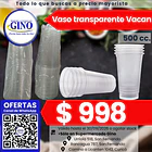 VASO TRANSPARENTE VACAN 500cc.x 25un.(90) (P 12)   1
