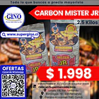 CARBON VEGETAL MISTER JR 2,5 KILOS (P 200)         1