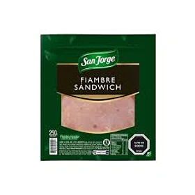 FIAMBRE JAMON SANDWICH SAN JORGE 250grs. (12)