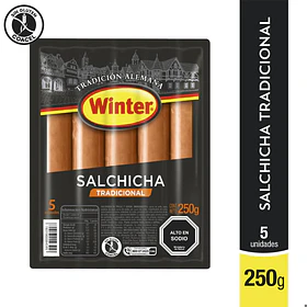 SALCHICHA TRADICIONAL WINTER x 5un. 250grs. (12)