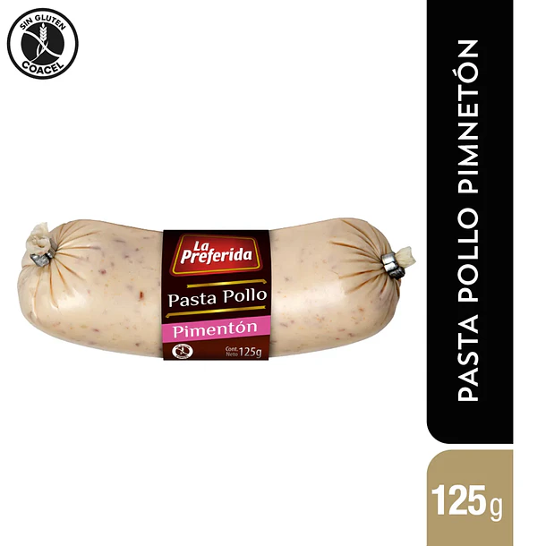 PASTA LA PREFERIDA POLLO PIMENTON 125grs.(8)