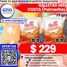 GALLETA MINI PALMERITAS COSTA 35grs.  (30)         1