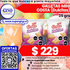 GALLETA MINI DULCITAS COSTA 35grs.  (30)           1