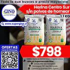 HARINA CENTRO SUR S/POLVO 1 KILO (DP.x 10u)        1
