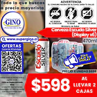 CERVEZA ESCUDO SILVER LATA 470cc.x6u.5ºG.L(4)(P 90 1