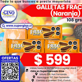 GALLETA FRAC NARANJA 110grs. (36) (P 80)          