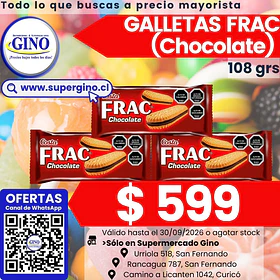 GALLETA FRAC CHOCOLATE 110grs. (36) (P 80)        