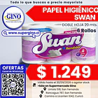 PAPEL HIG. SWAN DH 20mts.(CJ.x48)(DP.x6 (P 52)     1