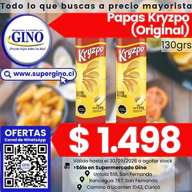 PAPAS KRYZPO ORIGINAL 130grs.  (14) (P.60)        