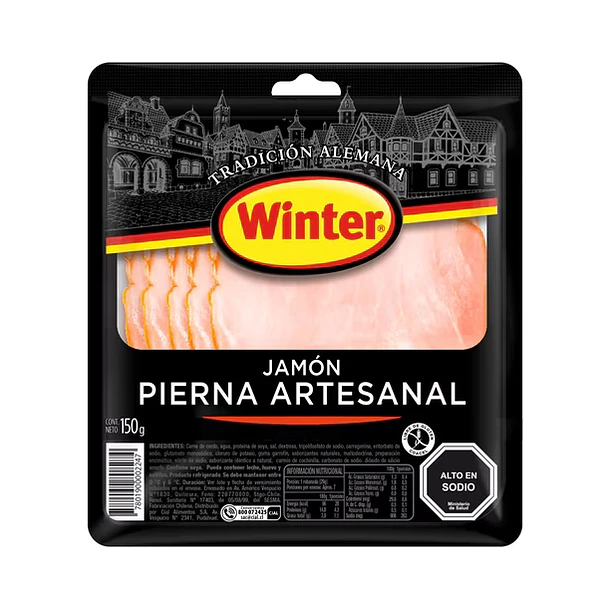 JAMON PIERNA ART. WINTER 150grs.   (12)           