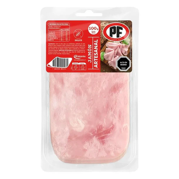 JAMON ARTESANAL PF 100grs.  (20)                  