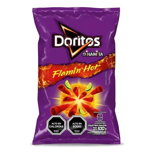 DORITOS DINAMITA FLAMIN HOT 100grs.   (27)
