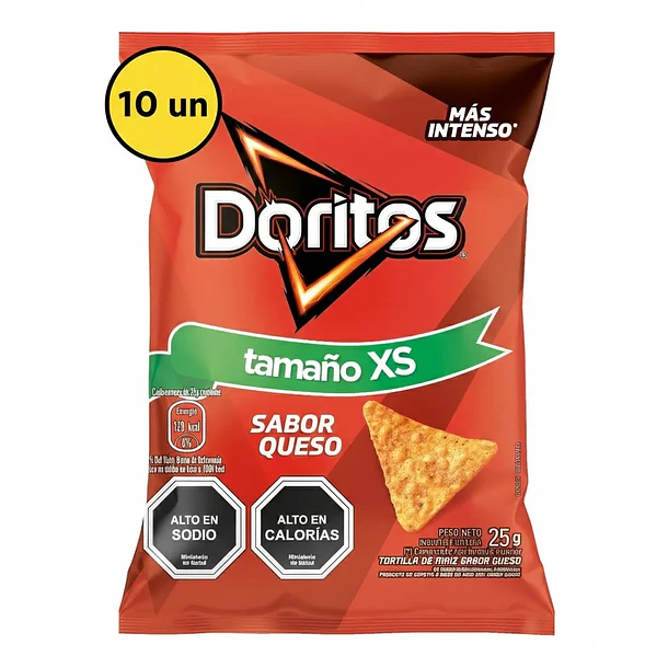 DORITOS QUESO 25grs.x 10un.   (8)                 