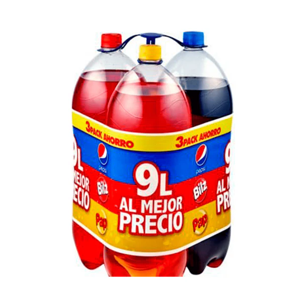 BEBIDA CCU TRIPACK PEPSI-BILZ-PAP 3000cc.         