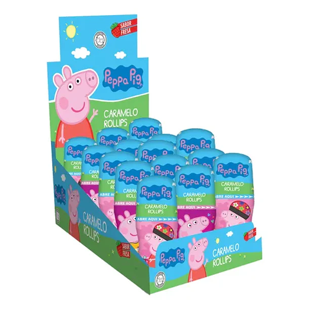 CARAMELO ROLLIPS PEPPA PIG 30ml.DISPLAY x 15u.(18)