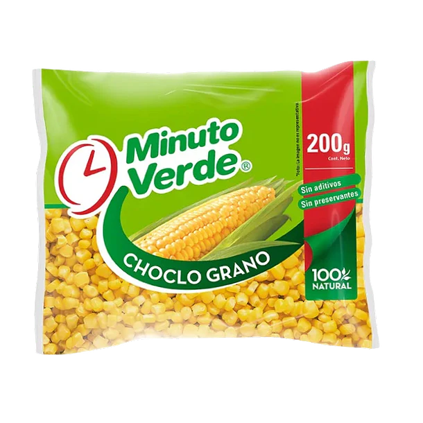 CHOCLO GRANO 200 grs MINUTO VERDE                 