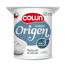 YOGHURT COLUN ORIGEN NATURAL NO ENDULZ.120g       