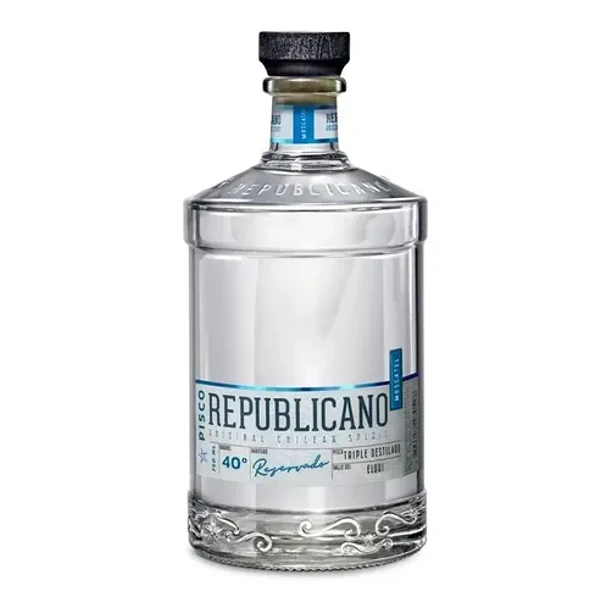 PISCO REPUBLICANO MOSCATEL TRIP.DESTIL.750ml.40°G.