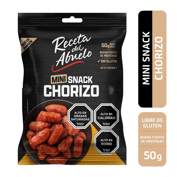 MINI SNACK CHORIZO RECETA ABUELO 50grs.(15)       
