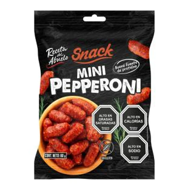 MINI SNACK PEPPERONI RECETA ABUELO 50grs.(15)     