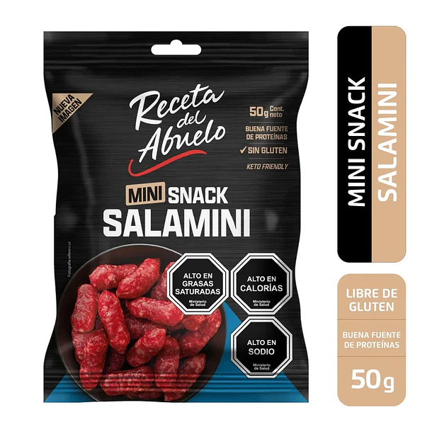 MINI SNACK SALAMINI RECETA ABUELO 50grs.(15)      