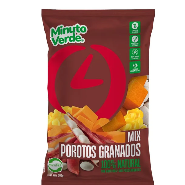 MIX POROTO GRANADO MINUTO VERDE 500grs.  (30)