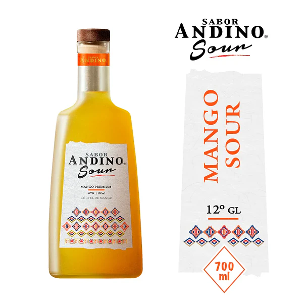SABOR ANDINO MANGO SOUR 12°G.L. 700cc.  (12)      