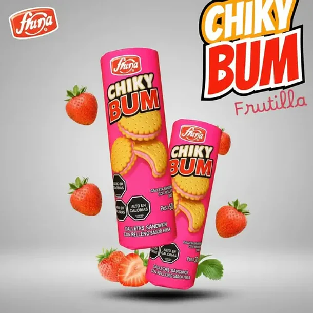 GALLETA CHIKY BUM FRUTILLA 500grs.  (12)          