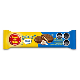 GALLETA BONOBON COOKIES COCO 95grs.  (36)         