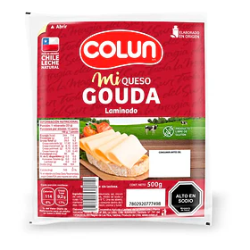 QUESO GOUDA COLUN LAM. 500grs.