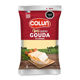 QUESO GOUDA COLUN LAM. 250grs.