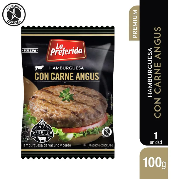 HAMBURGUESA ANGUS LA PREFERIDA 100grs. (40)