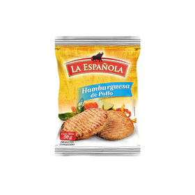 HAMBURGUESA LA ESPAÑOLA POLLO 50grs.  (72)