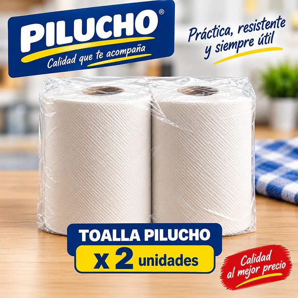 TOALLA COCINA PILUCHO x 2un.                      