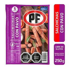 SALCHICHAS PAVO PF 250grs.  (24)